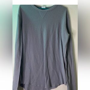 Urban Outfitters Grey Waffle Knit Longsleeve
